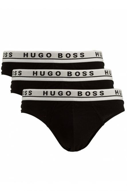 Slip Hugo Boss básico de algodón pack de 3