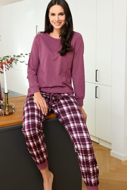 Pijama de manga larga de punto
